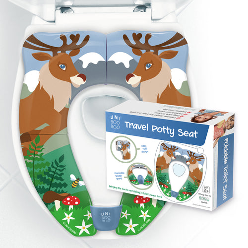 SOON! NEW DESIGN LAUNCHING END OF THE YEAR Kid's Portable Travel Potty Seat - Reindeer