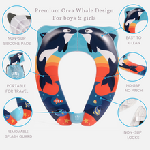 Load image into Gallery viewer, Kid&#39;s Portable Travel Potty Seat - Orca