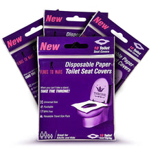 Load image into Gallery viewer, Toilet Seat Covers Disposable &amp; Flushable !