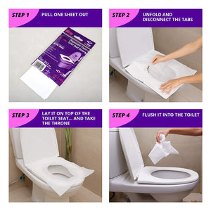 Toilet Seat Covers Disposable & Flushable !